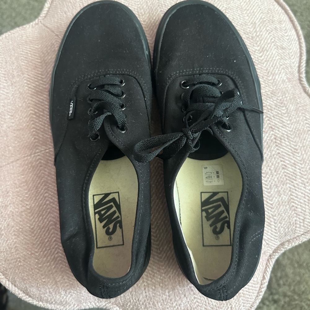 All Black Vans hardly worn